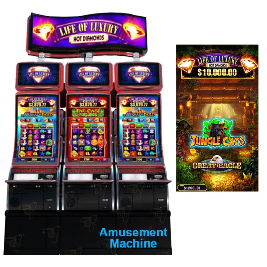 Extrem unterhaltsamer, gut verkaufter Casino-Automat Vertical Life of Luxury 2-in-1-Gaming-Raumschrank