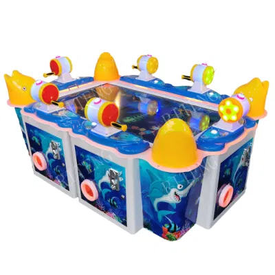 Heißer Verkauf Kinder Indoor 6 Spieler Fischspiele Münz-Arcade-Video-Angellotterie-Spielmaschine zum Verkauf